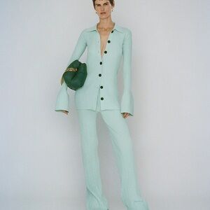 Proenza Schouler Rib Knit collared Cardigan